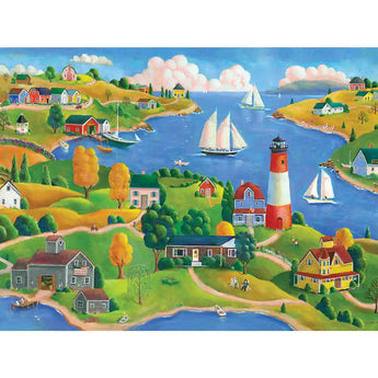 A Coastal Village Jigsaw Puzzle