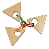 Power of Three Wooden String Puzzle