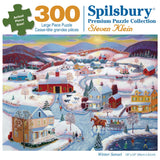 Winter Sunset Jigsaw Puzzle