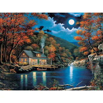 Set of 4 John Zaccheo Jigsaw Puzzles