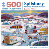 Winter Sunset Jigsaw Puzzle