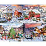 Set of 4 Marie August Anderson 1000 Large Piece Jigsaw Puzzles