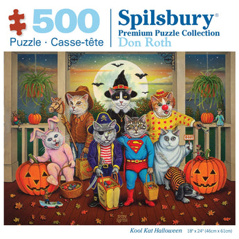 Kool Kat Halloween Jigsaw Puzzle