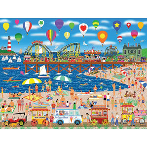 Balloons Over the Beach 1000 Piece Jigsaw Puzzle