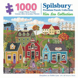 Pumpkins On Pebble Lane Jigsaw Puzzle