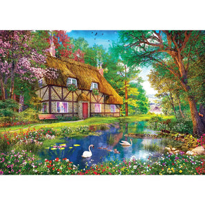 Summer Thatched Home 1000 Piece Jigsaw Puzzle