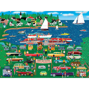 Classic Car Boat Show Jigsaw Puzzle