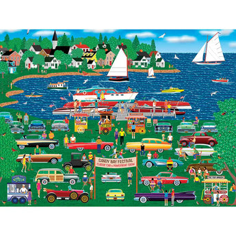 Classic Car Boat Show Jigsaw Puzzle