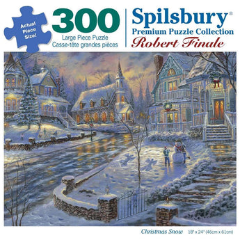 Christmas Snow Large Jigsaw Puzzle