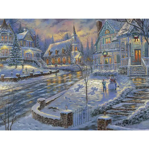 Christmas Snow Large Jigsaw Puzzle