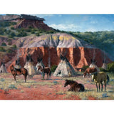 Camp Of The Comanche Jigsaw Puzzle