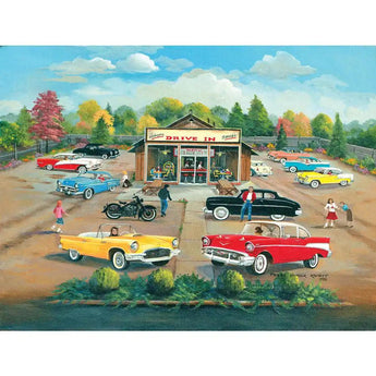 50s Drive In 1000 Piece Jigsaw Puzzle