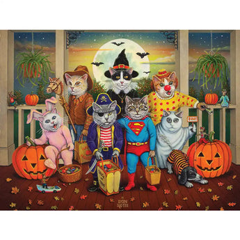 Kool Kat Halloween Jigsaw Puzzle