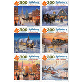 Set of 6 John Zaccheo Jigsaw Puzzles