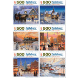 Set of 6 John Zaccheo Jigsaw Puzzles