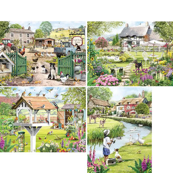 Set of 4 The Macneil Studio Jigsaw Puzzles