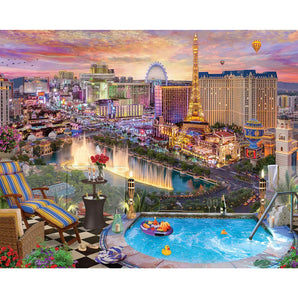 Las Vegas Twilight 1000 Piece Jigsaw Puzzle