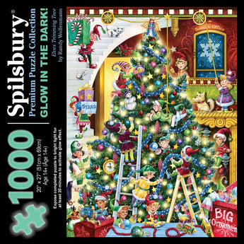 Elves Trimming Tree Jigsaw Puzzle