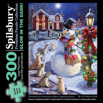 Christmas Eve Snowman Jigsaw Puzzle