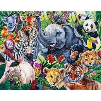 Safari Friends 100 Large Piece Jigsaw Puzzle