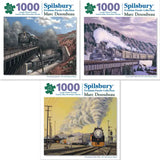 Set of 3 Marc Desobeau Jigsaw Puzzles