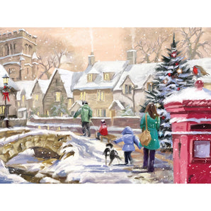 Snowy Village Jigsaw Puzzle