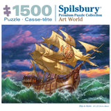 Ship In Storm Jigsaw Puzzle