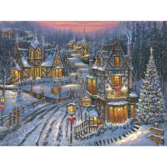 Set of 4 Robert Finale Holiday Jigsaw Puzzles