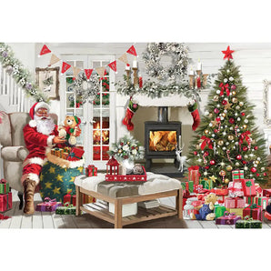 Cozy Santa 1000 Large Piece Jigsaw Puzzle