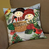 Snowmen Light Up Pillow