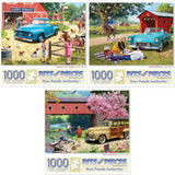 Set of 3 Kevin Walsh Jigsaw Puzzles