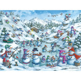 Fun at Snow Mountain 500 Piece Jigsaw Puzzle