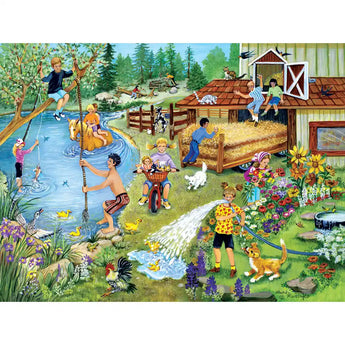 Summer Fun on the Farm 300 Large Piece Jigsaw Puzzle