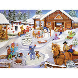 Winter Fun on the Farm 500 Piece Jigsaw Puzzle