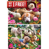 Set of 2 Larry Jones 500 Piece Jigsaw Puzzles