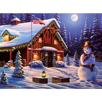 Cowboy Christmas 1000 Piece Jigsaw Puzzle