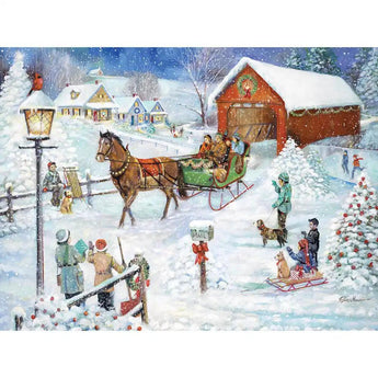 Christmas Sleigh Ride 1000 Piece Jigsaw Puzzle