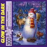 Night Watch Snow Man Jigsaw Puzzle