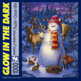 Night Watch Snow Man Jigsaw Puzzle