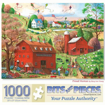 Set of 3 Mary Ann Vessey 1000 Piece Jigsaw Puzzles