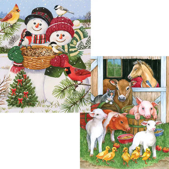 Fun with Furry and Feathery Friends Extra Large Piece 4in1 Multipack Jigsaw Puzzle Bundle