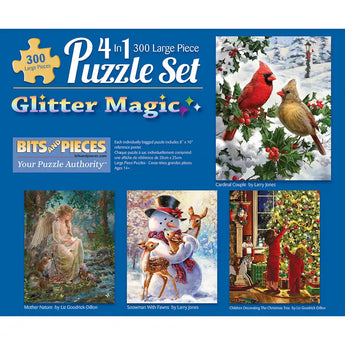 Glitter Magic 4in1 Multipack Jigsaw Puzzle Bundle