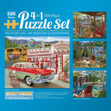 Vacation Life 4in1 Multipack Jigsaw Puzzle Bundle by Bigelow