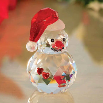 Crystal Hearts Snowman