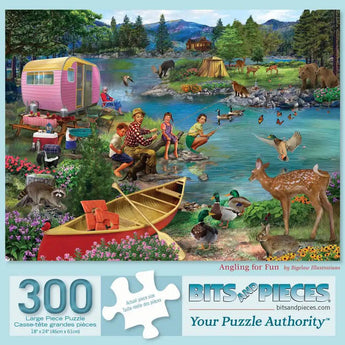 Angling for Fun 300 Large Piece Jigsaw Puzzle