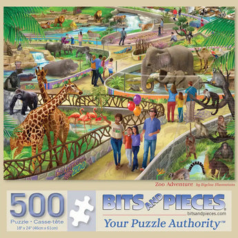 Zoo Adventure 500 Piece Jigsaw Puzzle