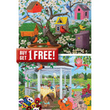 Set of 2 Garden 300 Large Piece Jigsaw Puzzles