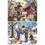 Set of 2 Winter Cheer 300 Large piece Jigsaw Puzzles