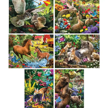 Set of 6 Larry Jones Jigsaw Puzzles