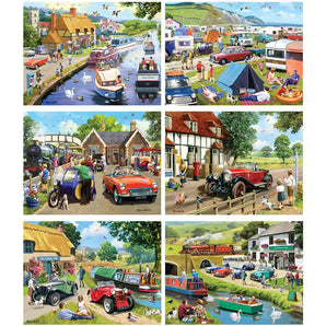 Set of 6: Kevin Walsh Jigsaw Puzzles